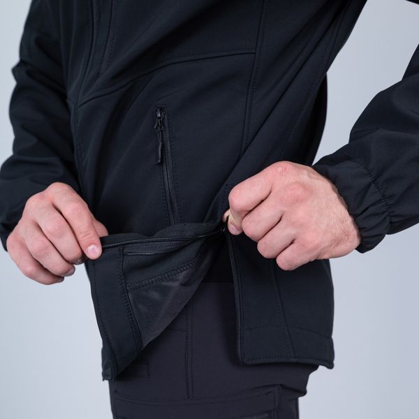 Куртка Soft Shell Striker ПОЛИЦИЯ мужская, ЧЕРНАЯ отсек под оружие распродажа XL - 54/52 219 фото