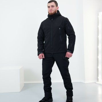 Тактичний костюм Soft Shell Esdy, чорний 20 фото
