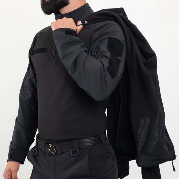 Куртка Soft Shell Andre полиция, черная с отсеком под оружие XS 2180715045-1 фото