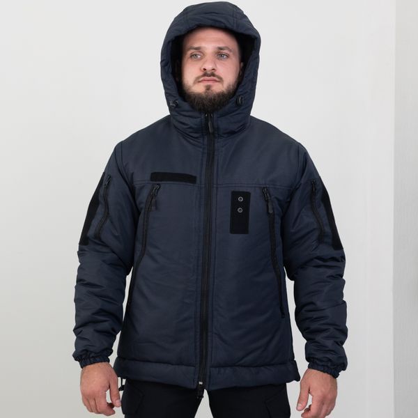 Куртка зимняя бушлат полиция ДСНС мужская, синяя 2XL - 56/54 1815432247-3 фото