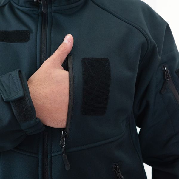 Куртка Soft Shell Striker стрейч фліс ДСНС УЗ чоловіча, темно синя XS 1815432243-4 фото