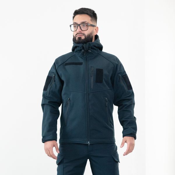 Куртка Soft Shell Striker стрейч фліс ДСНС УЗ чоловіча, темно синя XS 1815432243-4 фото
