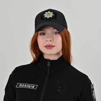 Бейсболка тактическая Police РИП-СТОП, черная / З кокардой 2130020383 фото