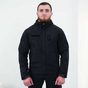 Куртка Soft Shell ESDY, чорна ЖЕТОН поліція S 15-1 фото