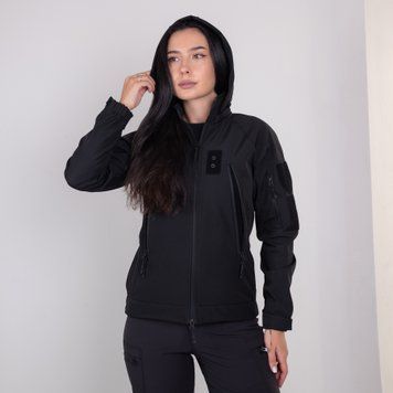 Куртка Soft Shell Andre поліція, відсік під зброю, з'ємний капюшон, жіноча, чорна S 119-3 фото