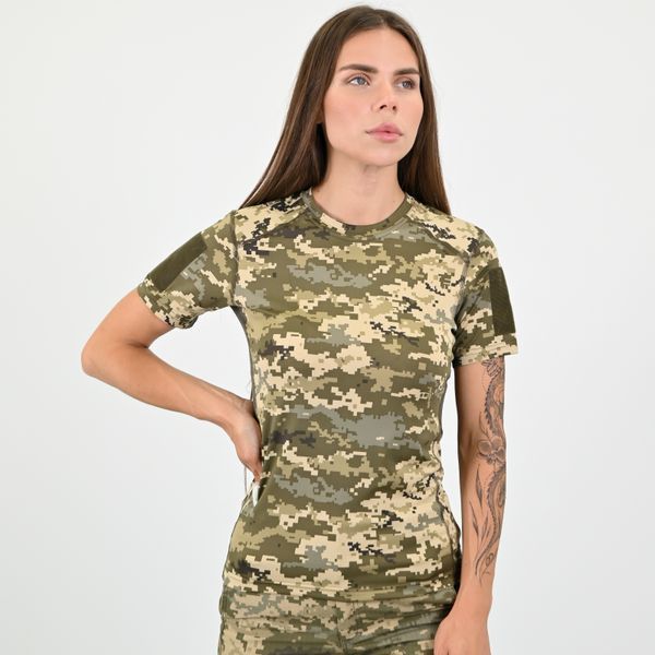 Футболка Jersey терморегуляція жіноча, піксель XS 2273954728 фото