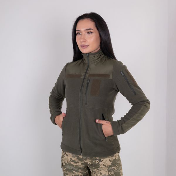 Флисовая кофта ВСУ женская, темная олива 2XS 2133886678-1 фото