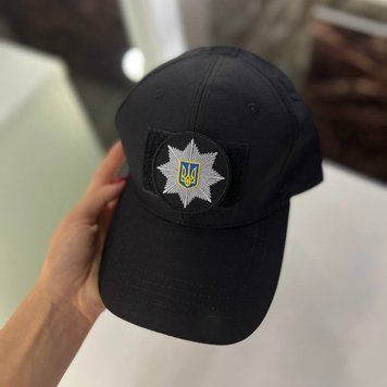 Бейсболка тактична РІП-СТОП, чорна / З кокардою 1812526874 фото